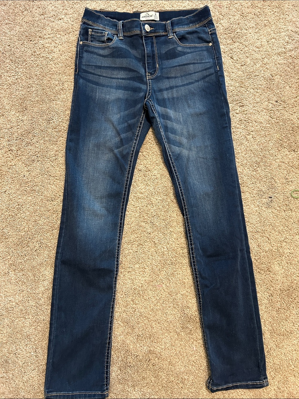 Jordache Dark Blue Skinny Stretch Jeans for Kids Size 14